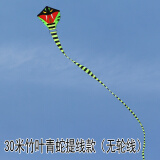 潍坊风筝批发 新款鸿运天堂鸟15米30米40米竹叶青大蛇风筝 30米提线款