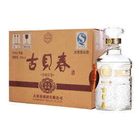 【京东配送】古贝春 五粮原窖 浓香型白酒38度 600ml/瓶 整箱/6瓶 199