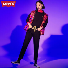 LEVI'S x JAHAN LOH 新春联名系列男女同款两面穿羽绒背心马甲18196-0000 黑色 L