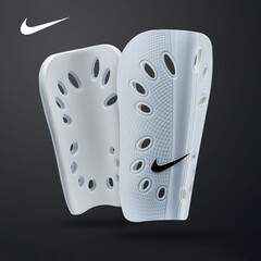 NIKE耐克护腿板足球装备护板插板正品TIEMPO传奇基础足球护腿板SP0040 白色101 L 身高大于175cm