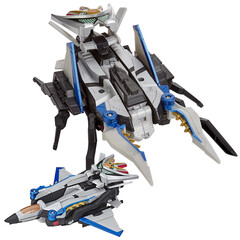 孩之宝(Hasbro)超凡战队 男孩女孩儿童玩具手办礼物礼盒 恐龙战队组合机甲兽系列b兽神喷射战机E5924