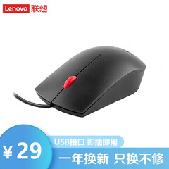 联想(Lenovo) 有线键盘 笔记本台式电脑 家用 办公键盘 USB口原装正品非无线键盘 USB接口537A鼠标