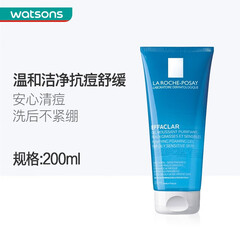 【屈臣氏】理肤泉LA ROCHE-POSAY清痘净肤舒缓洁面啫哩200毫升 *1
