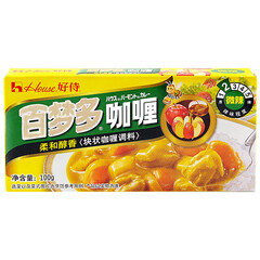 好侍(House) 咖喱 百梦多咖喱 微辣 100g/盒 日式块状咖喱