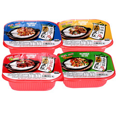 宏绿 礼盒 自热米饭 4口味(红烧牛肉、鱼香肉丝、宫保鸡丁、回锅肉)自热火锅户外速食420g*4