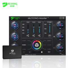 名龙堂(MLOONG)名龙堂智慧电脑控制中心音频游戏联动RGB灯光转速可调配水冷风扇 智慧电脑控制中心