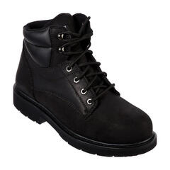 SKECHERS斯凯奇男鞋高帮系带休闲鞋户外鞋运动鞋马丁靴77528 BLACK 11.5