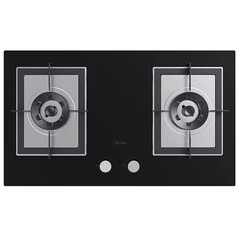 【样品机】Midea/美的 燃气灶Q63 4.5KW大火力九档火力一级能效煤气灶双灶台式嵌入式天然气 黑色