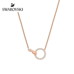 SWAROVSKI 施华洛世奇 幸运象征 圆环造型 SWAROVSKI SYMBOL 项链女 锁骨链女 时尚饰品 女友礼物 5489573