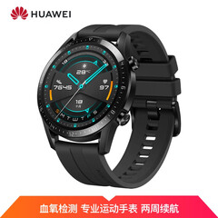 HUAWEI WATCH GT2(46mm)曜石黑 华为手表 运动智能手表(两周续航+高清彩屏+蓝牙通话+麒麟芯片+心脏健康)