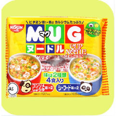 日本日清(Nissin)小熊小狗造型宝宝面条乌冬面富含VB与钙