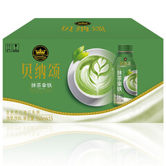 康师傅 贝纳颂拿铁咖啡/抹茶拿铁/意式风味咖啡/曼特宁风味整箱丝滑醇香下午茶饮品 抹茶拿铁350ml*15瓶