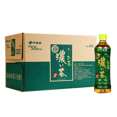 伊藤园(ITOEN)浓味绿茶 茶叶饮料 无糖茶饮 500ml*15瓶 整箱