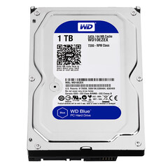 西部数据(WD)蓝盘 1TB SATA6Gb/s 7200转64M 台式机机械硬盘