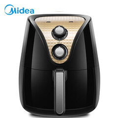 美的(Midea)空气炸锅电炸煎烤机家用无油烟大容量 黑色