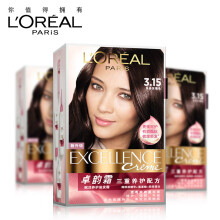 欧莱雅(loreal)卓韵霜赋活养护 护发染发霜 3.15号深灰赤褐色¥62.