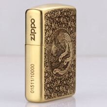 zippo芝宝打火机 纯铜盔甲 龙凤呈祥 盔甲加厚限量版 龙凤呈祥简包装&