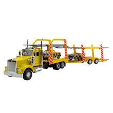 合金运输车 模型1:50集装箱货式平板车 半挂大货车玩具 男孩玩具合金