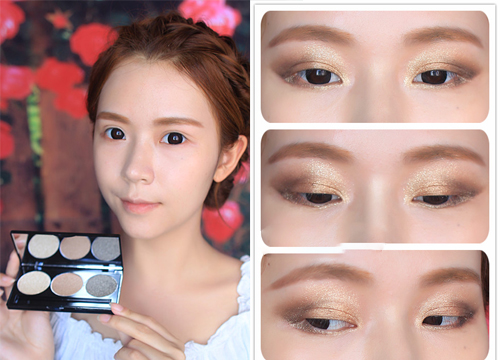 韩式气质光感妆容教程 震撼眼妆亮瞎路人
