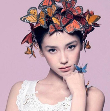 黄晓明绯闻女友杨颖angelababy 演绎异域风情最炫民族风发型