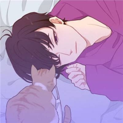 紫色二次元少女头像