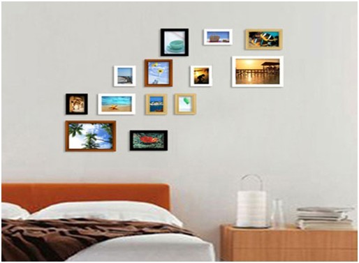 卧室照片墙设计效果图 打造你们相视而笑的默契