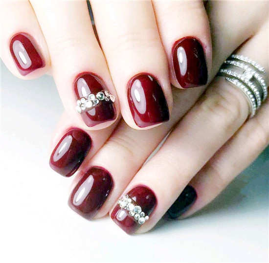 新娘美甲图片2018款式做一个最美新娘吧- 京东