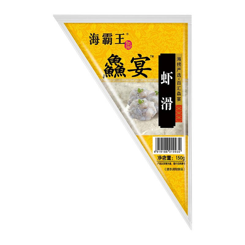 海霸王虾滑鱻宴150g虾肉含量94火锅食材烧烤食材关东煮食材5件