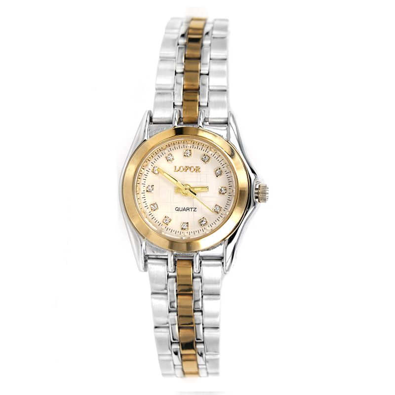 罗佛伦(lofor)石英表情侣时尚石英手表6122 白色女