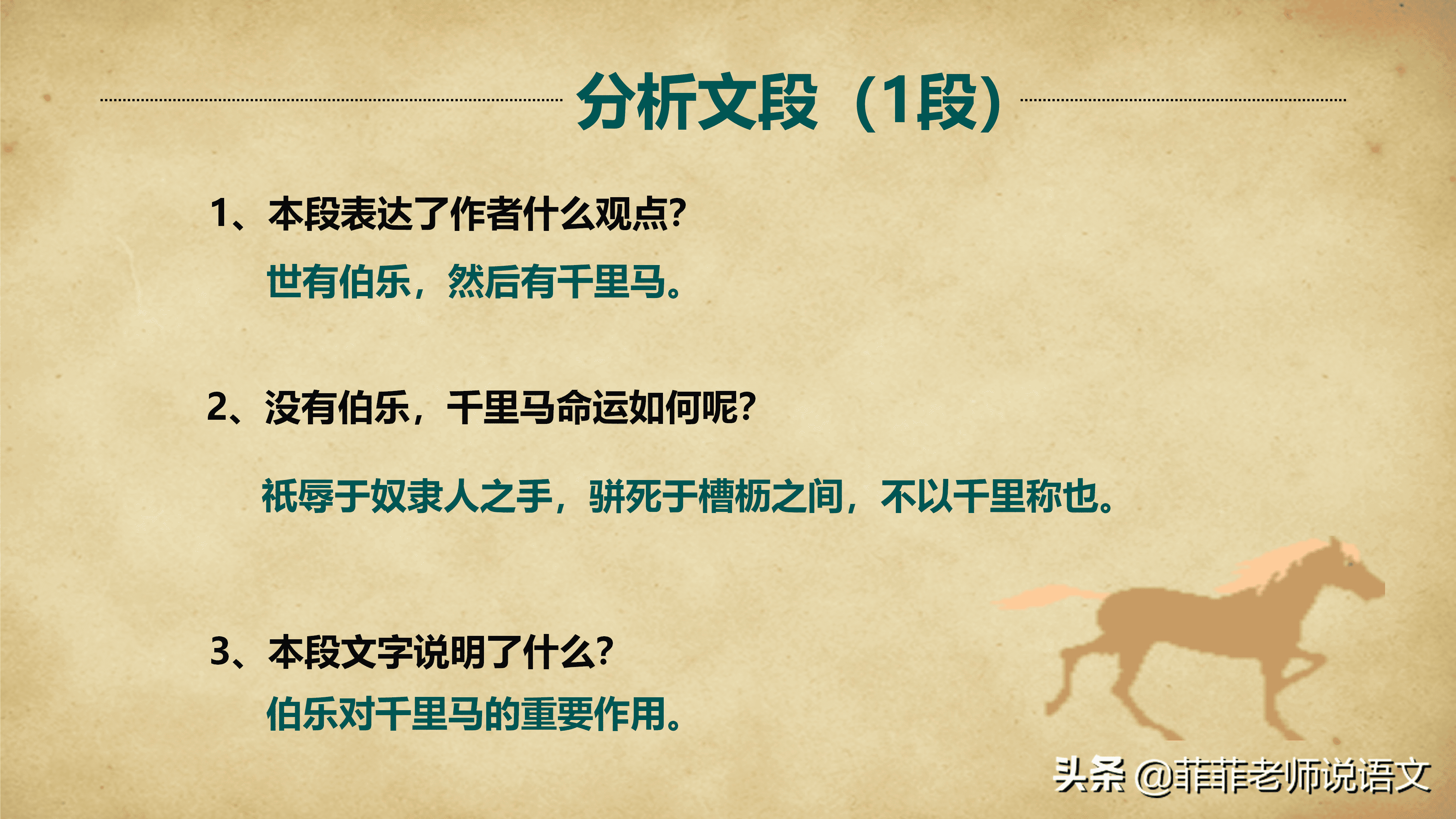 马说的主旨句是哪一句(马说中表达全文主旨的句子)