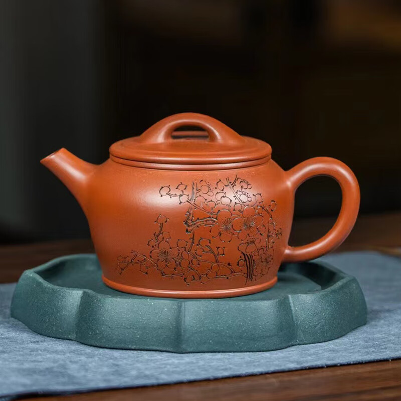 中國美術 宜興紫砂 竹模様急須 茶壺 茶器 煎茶道具 在銘 葉惠毓-