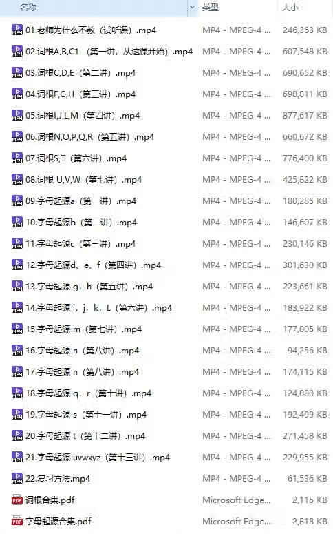 音变规律字母起源高效记单词[百度云盘/夸克网盘]