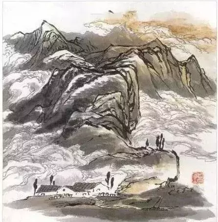 烟雾山水画(山水画风水有什么讲究)