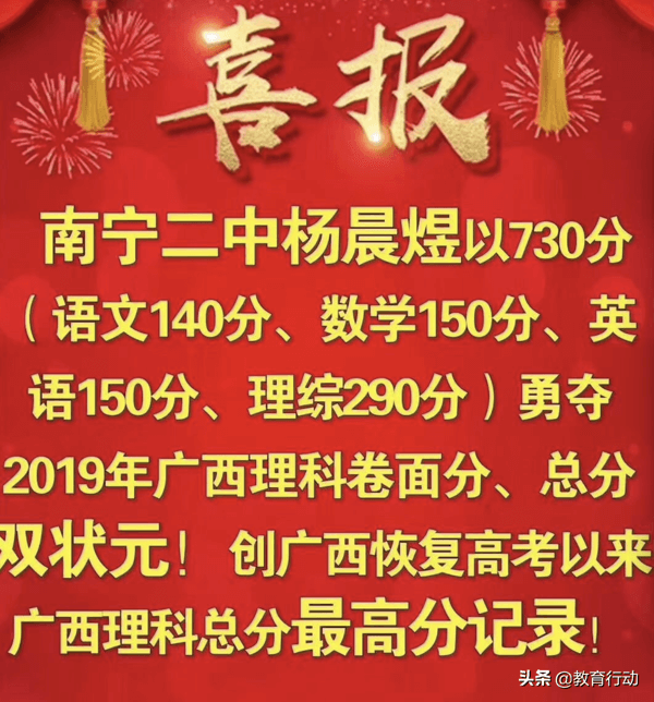 2019年广西高考状元(2020广西高考状元)