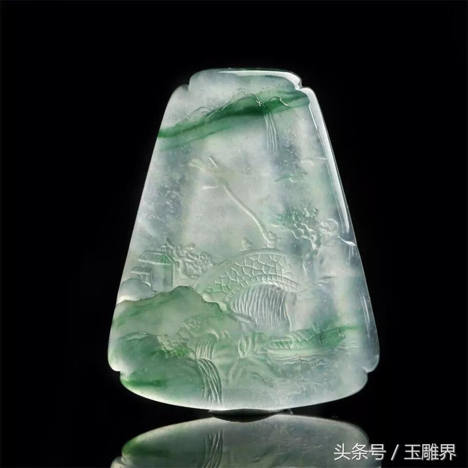 玉牌雕刻山水图案大全(玉牌雕刻山水什么寓意)