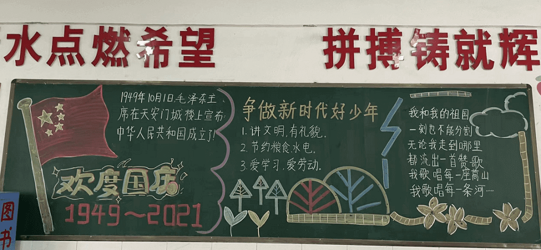 庆国庆黑板报资料内容(庆祝国庆黑板报大全)