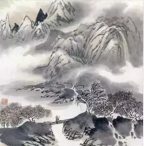 烟雾山水画(山水画风水有什么讲究)