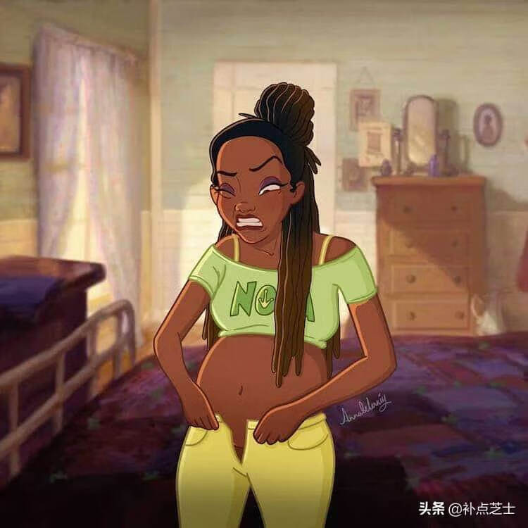 孕妇大肚照卡通(孕妈晒大肚照)