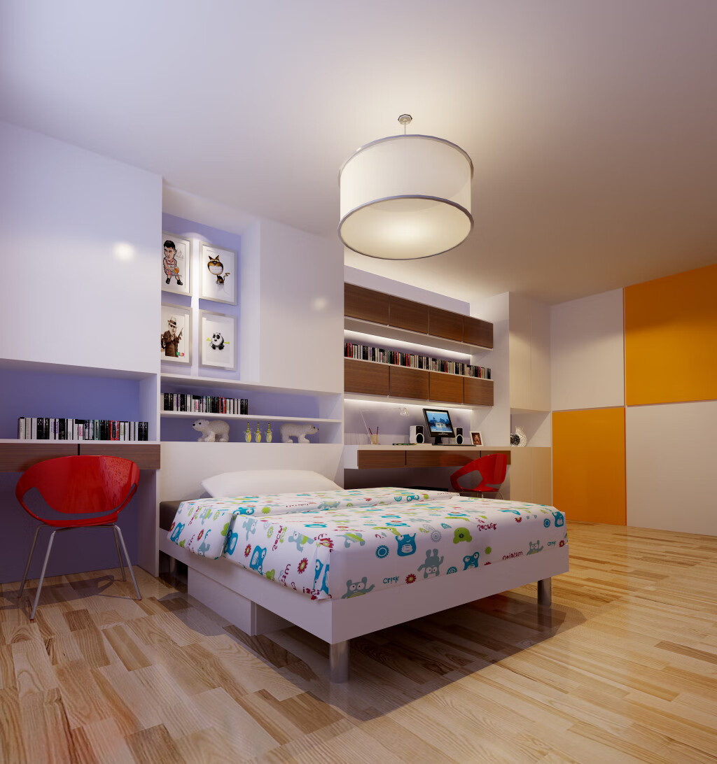 小孩子房间床书桌布置风水(孩子的写字桌摆放有什么讲究)