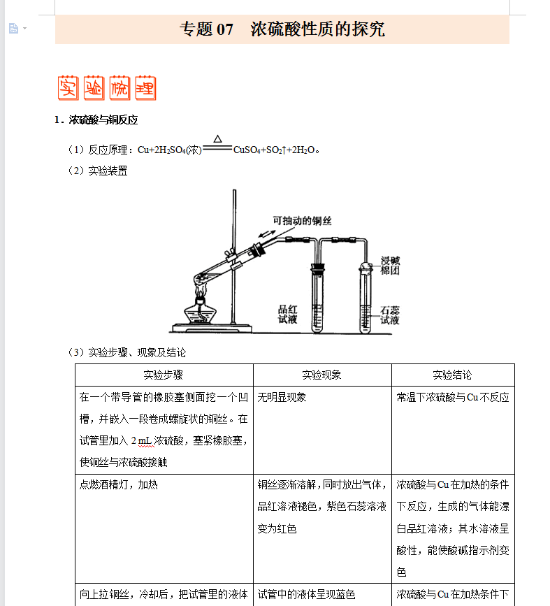 高中化学不难，最难也不过这24种实验题型，必刷实验考点性质题集