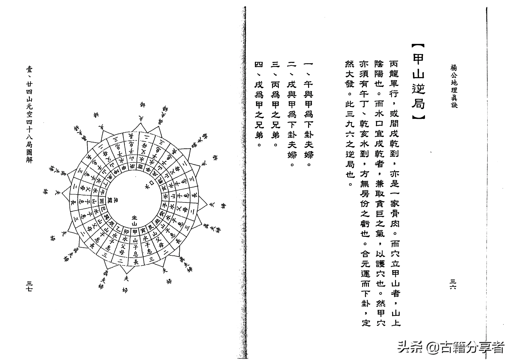 杨公风水掌诀(杨公风水秘诀)