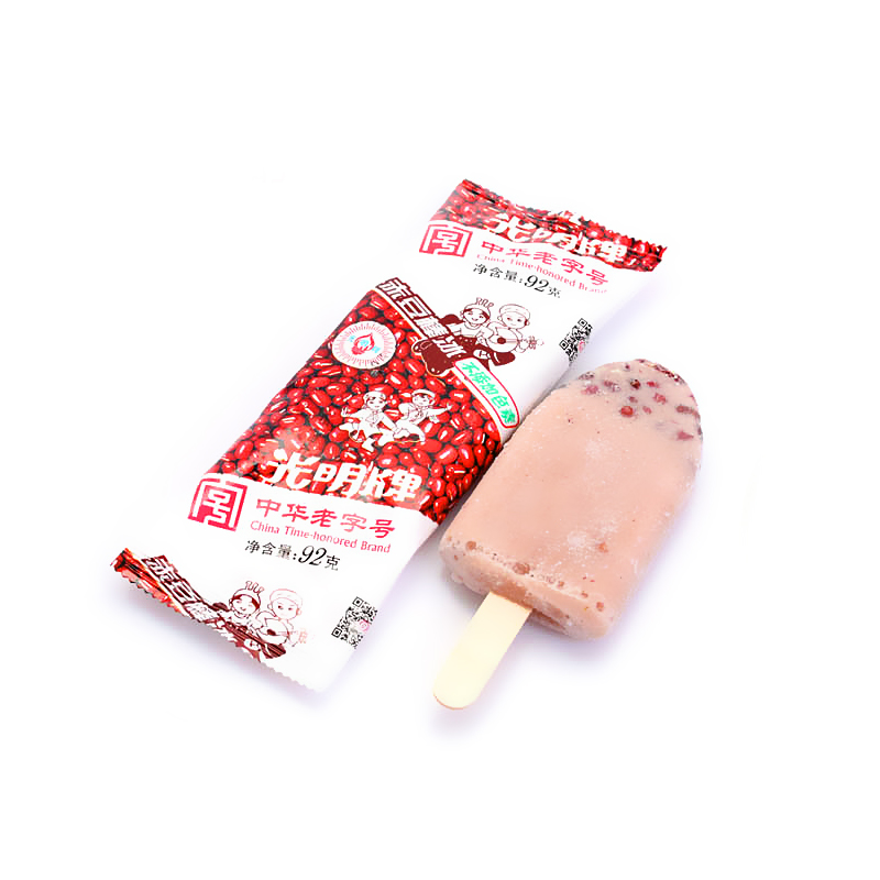 光明赤豆棒冰冰淇淋冷饮雪糕绿豆棒冰雪糕冰激凌冰棍  92g*30支 赤豆