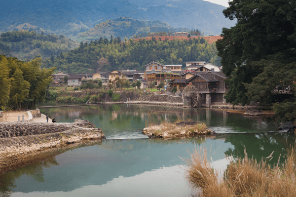 三坑生活百科 - 千年风水古村落大全景图集(古村落风景图片)