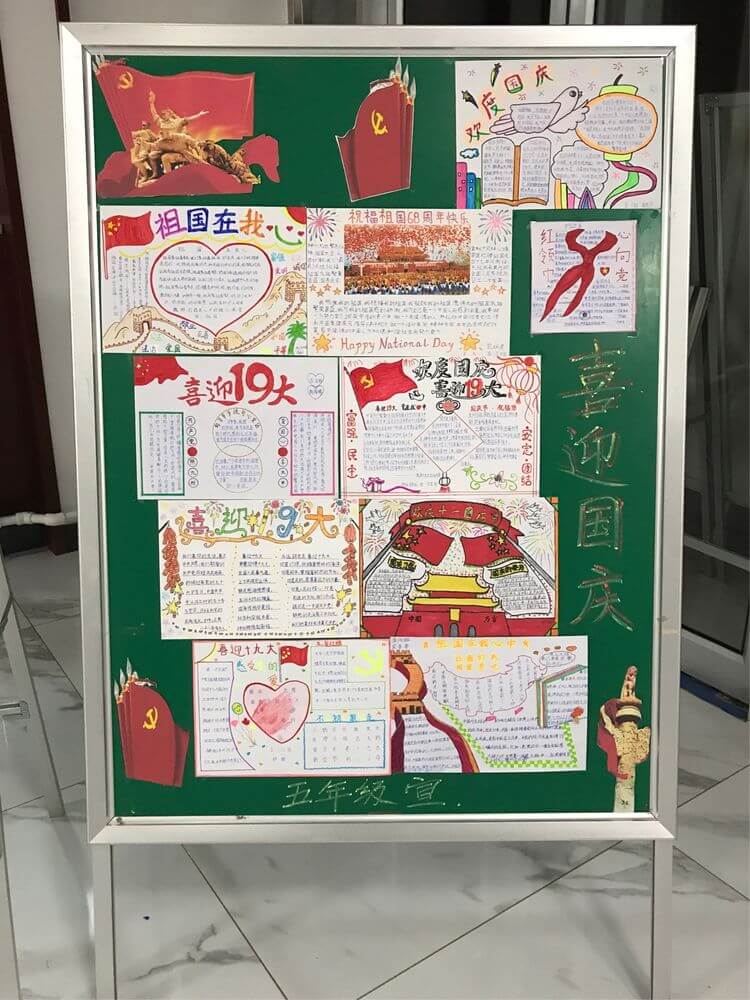 喜迎十九手抄报内容