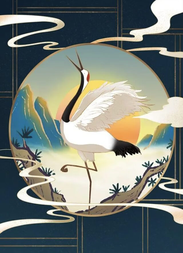 风水白鹤展翅图片(白鹤展翅寓意)