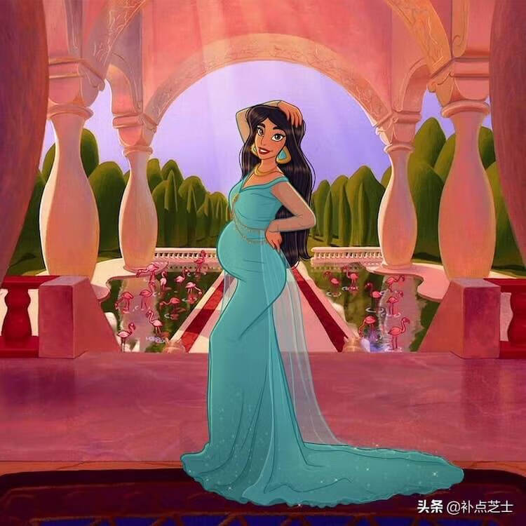 孕妇大肚照卡通(孕妈晒大肚照)