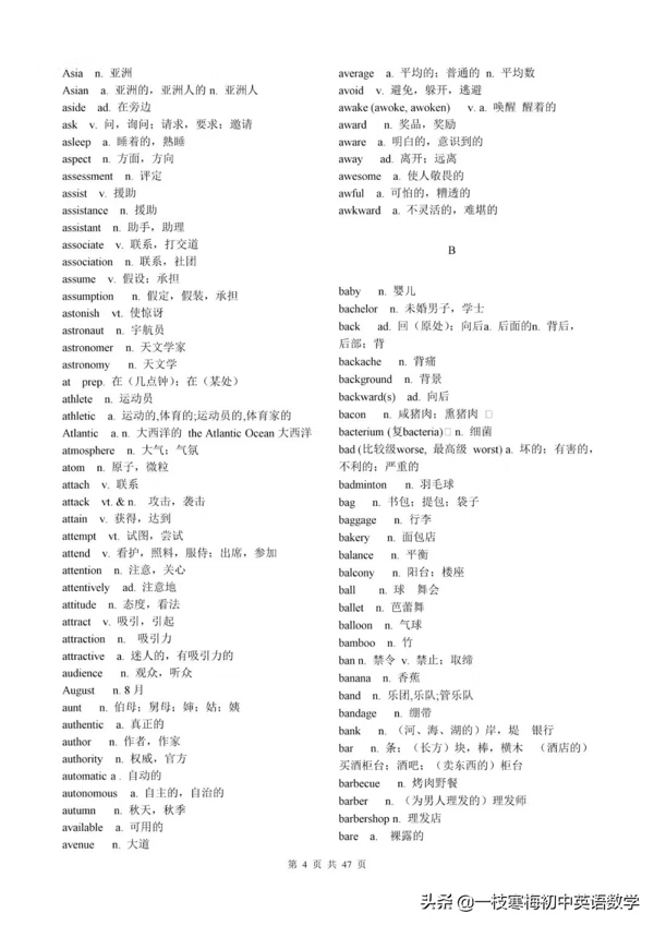 高考英语考试大纲词汇表（图片版）