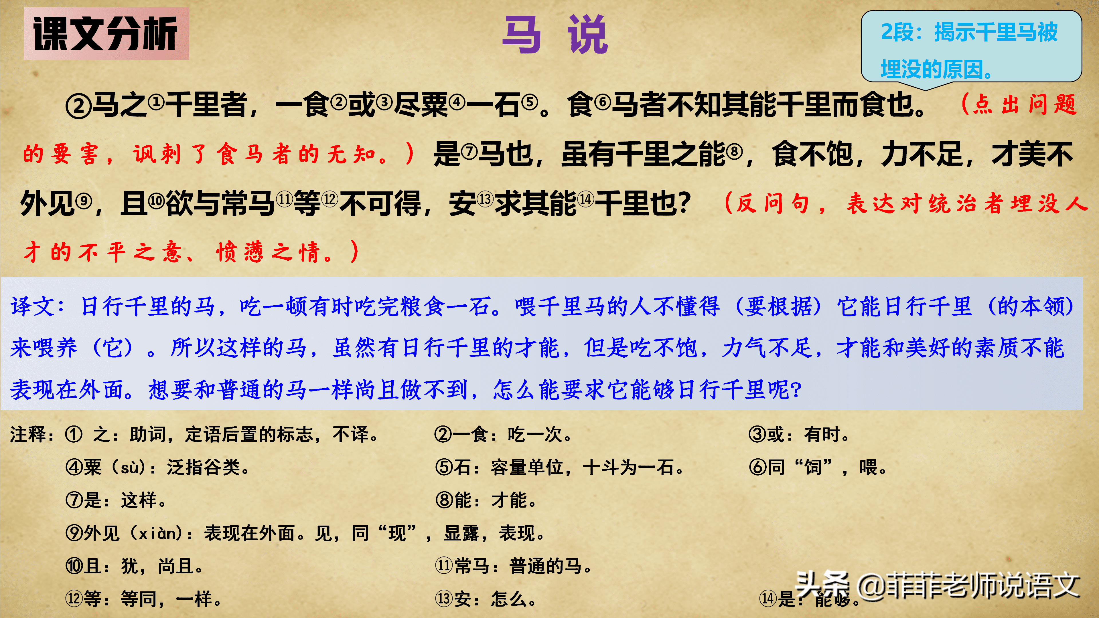 马说的主旨句是哪一句(马说中表达全文主旨的句子)