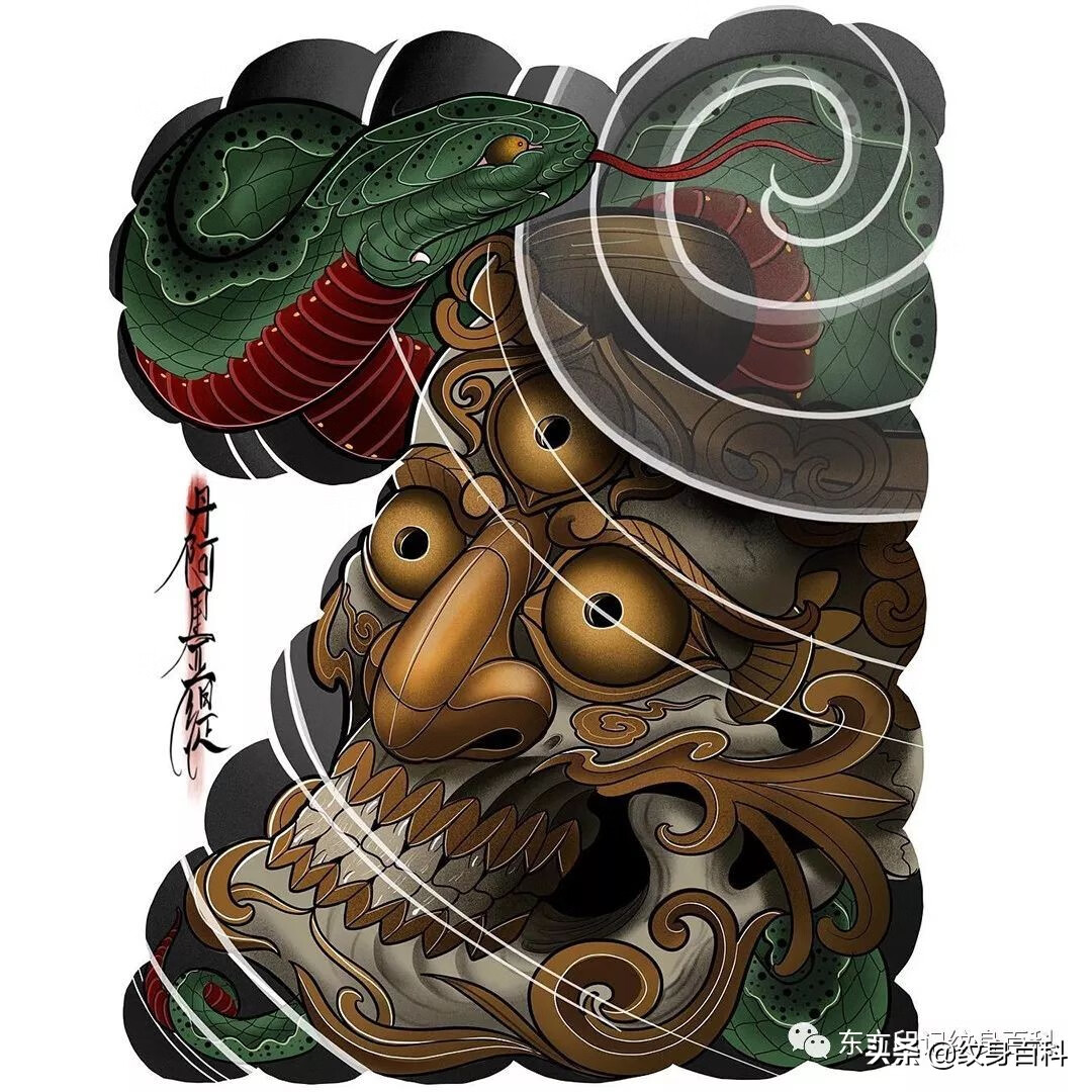 半甲纹身是哪里(山水半甲纹身)