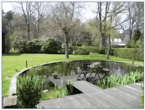 房屋池塘风水风水鱼池